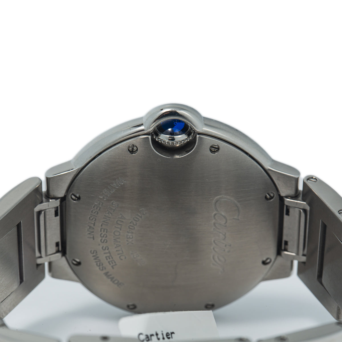 Cartier Ballon Bleu W4BB0024 Factory Diamonds Silver Dial Automatic Watch 36mm