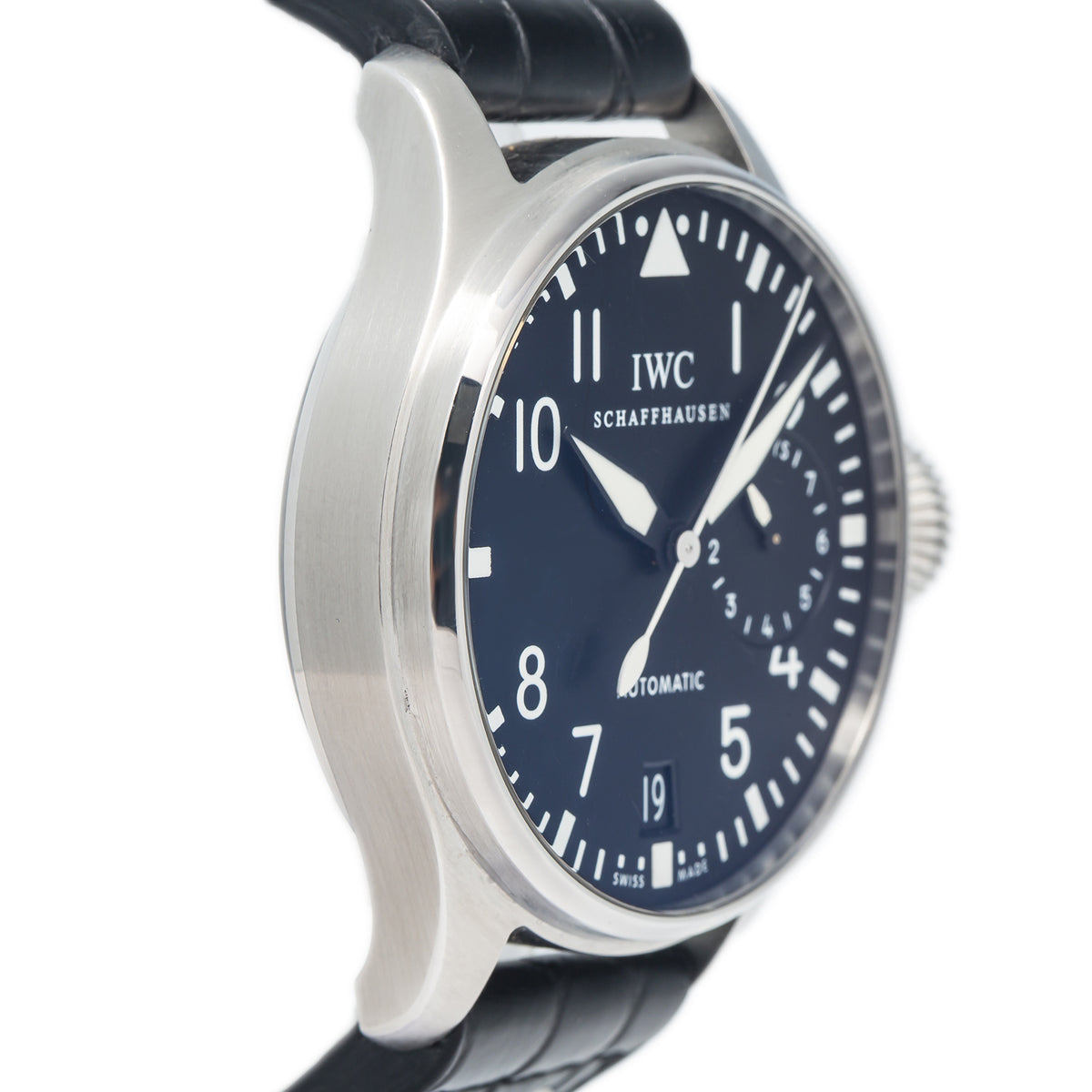 IWC Big Pilot IW500401 Stainless Steel Black Dial Date Automatic Mens Watch 46mm