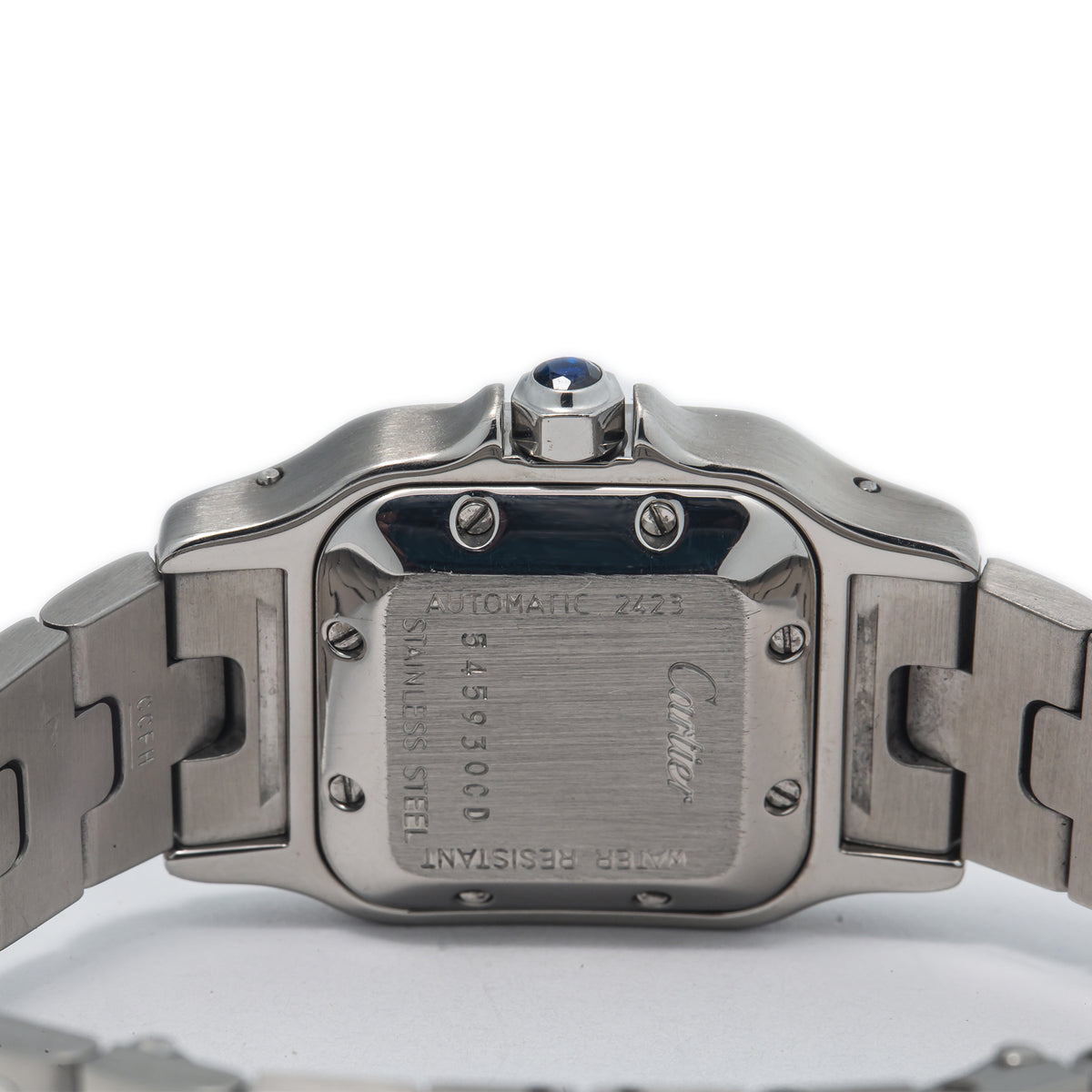 Cartier Santos Galbee 2423 W20044D6 Steel Roman Silver Dial Automatic Watch 24mm
