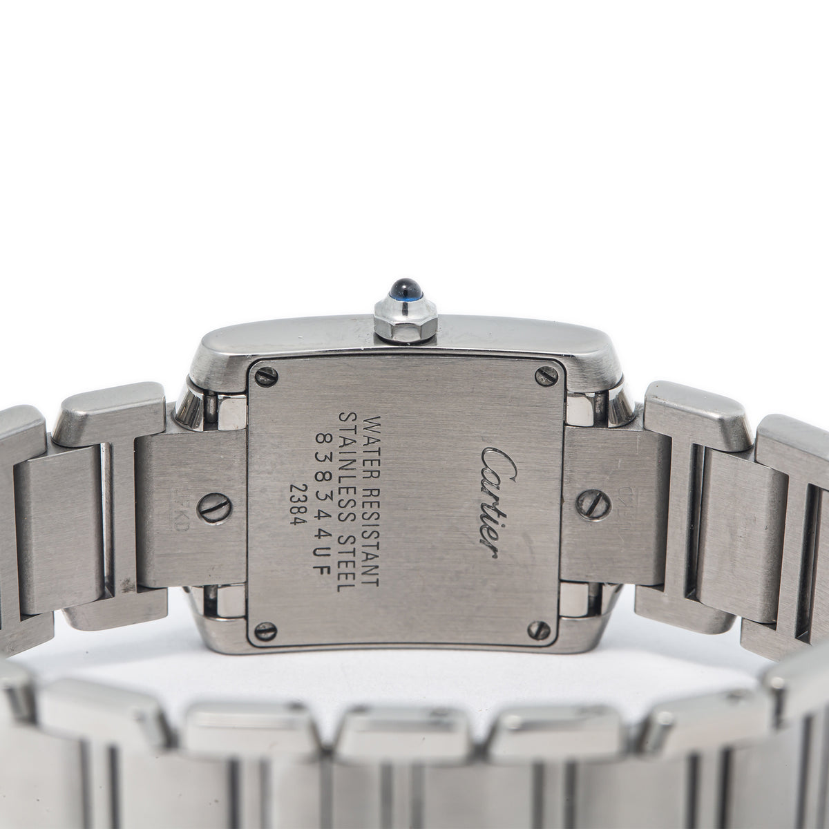 Cartier Tank Francaise 2384 W51008Q3 Steel Cream Dial Quartz Ladies Watch 20mm