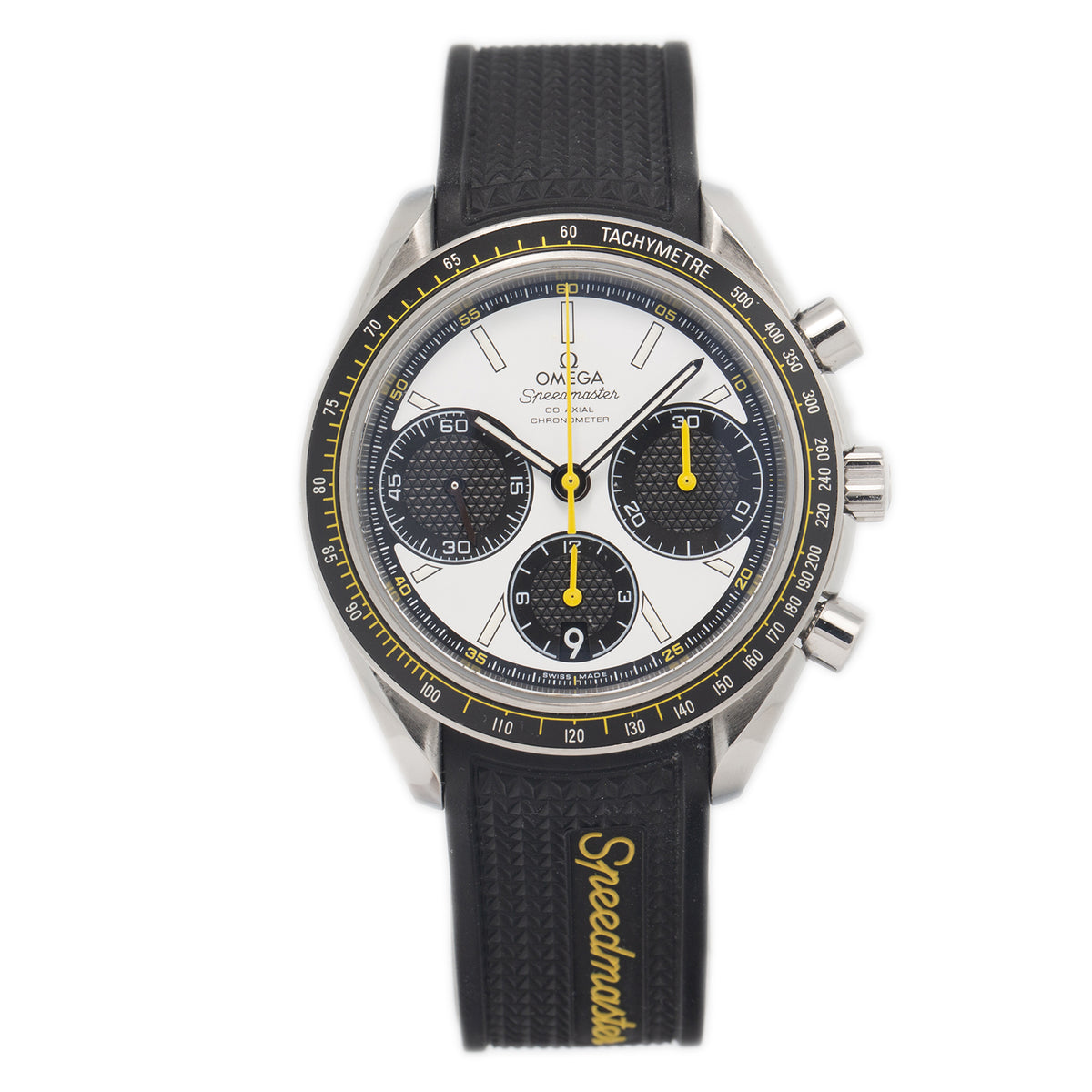 Omega Speedmaster 326.30.40.50.04.001 Racing Panda Chronograph Strap Watch 40mm