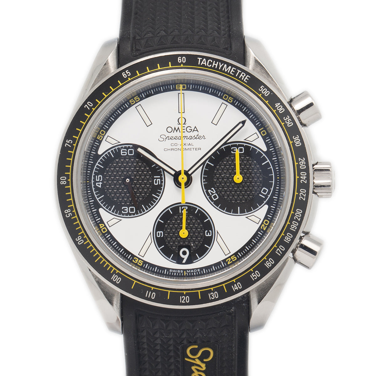 Omega Speedmaster 326.30.40.50.04.001 Racing Panda Chronograph Strap Watch 40mm