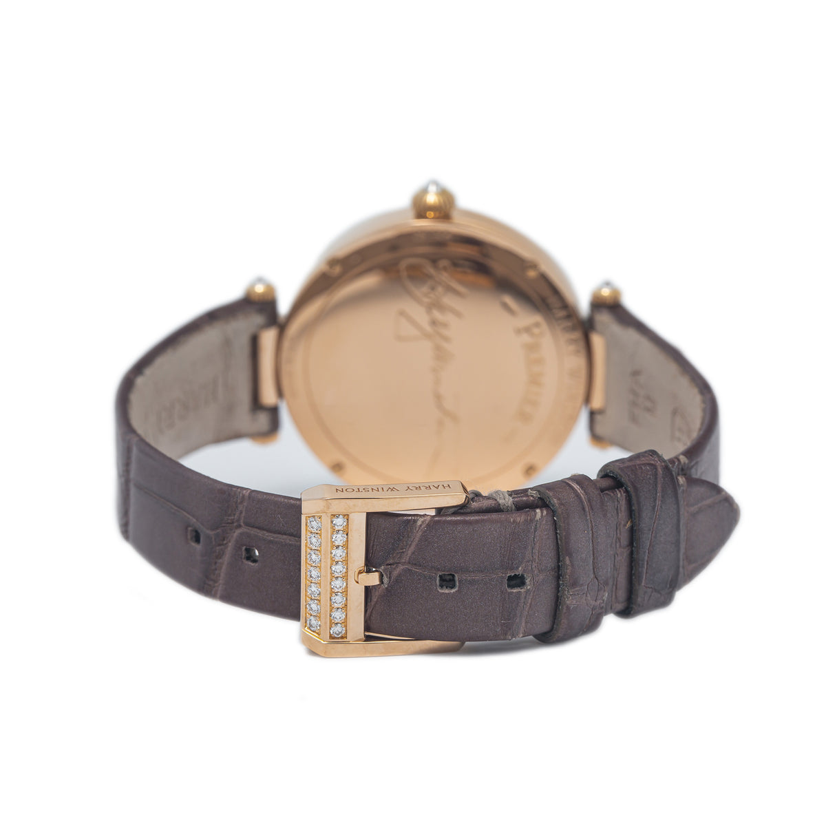 Harry Winston Premier PRNQHM31RR003 18k Rose Gold MOP Dial Quartz Watch 31mm