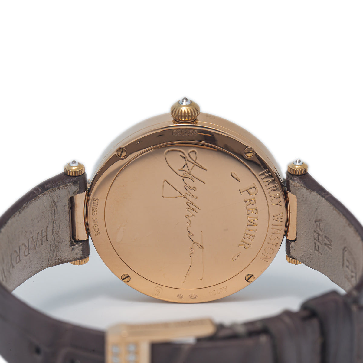 Harry Winston Premier PRNQHM31RR003 18k Rose Gold MOP Dial Quartz Watch 31mm