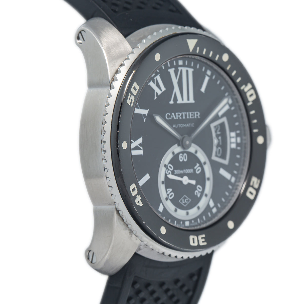Cartier Calibre de Cartier Diver 3729 W7100056 Steel Black Automatic Watch 42mm