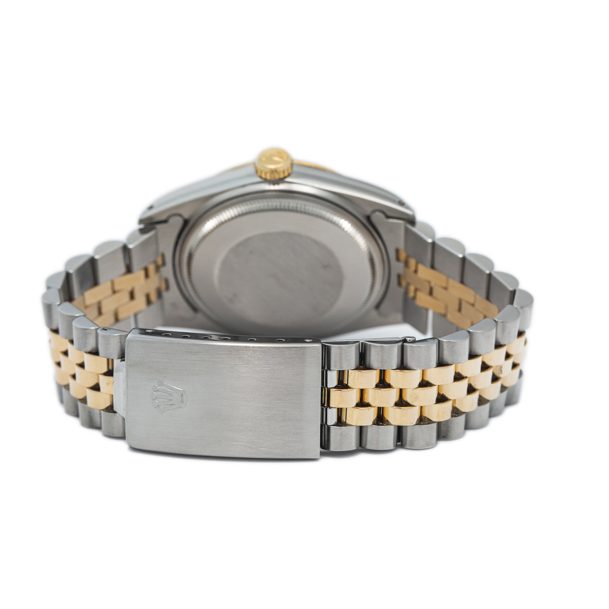 Rolex Datejust 16013 18k Yellow Gold Two Tone Jubilee Diamond Dial Watch 36mm