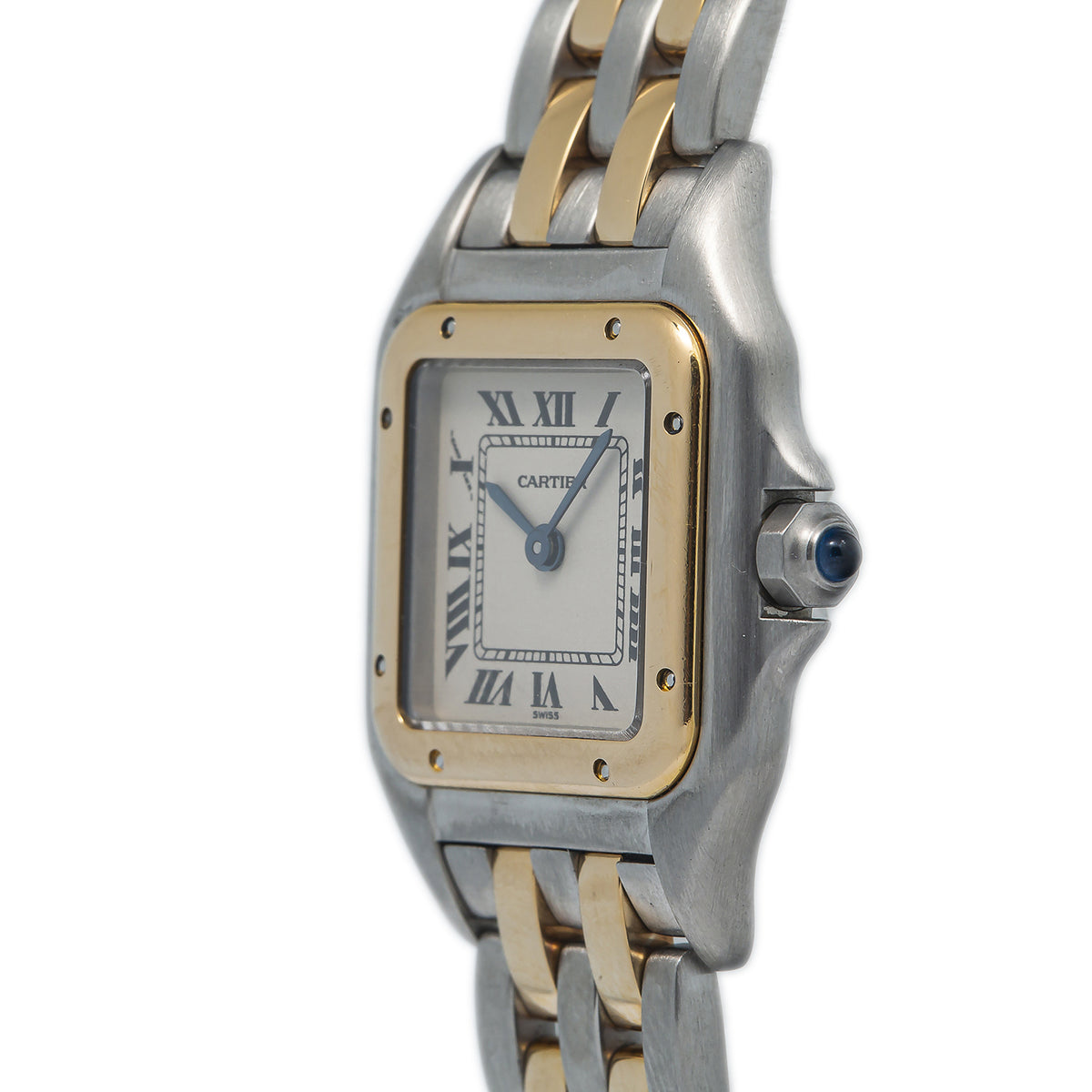 Cartier Panthere W25029B6 1120 18k Yellow Gold Steel Quartz Ladies Watch 22mm