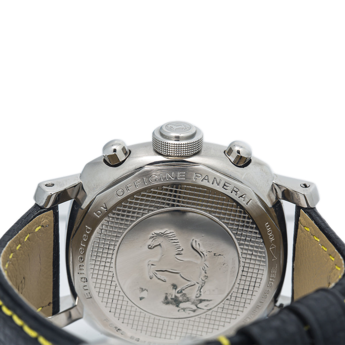 Panerai Ferrari FER00011 Yellow Dial Chronograph Limited Edition Men Watch 45mm