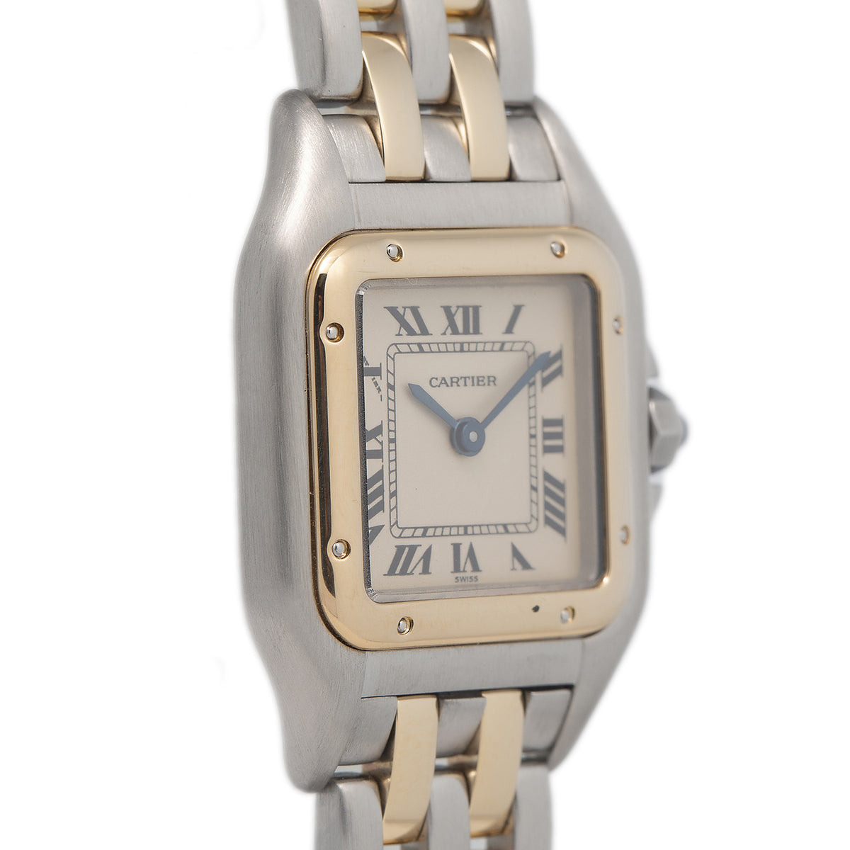 Cartier Panthere W25029B6 1120 18k Yellow Gold Steel Quartz Ladies Watch 22mm