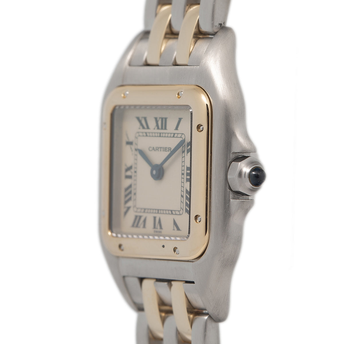 Cartier Panthere W25029B6 1120 18k Yellow Gold Steel Quartz Ladies Watch 22mm