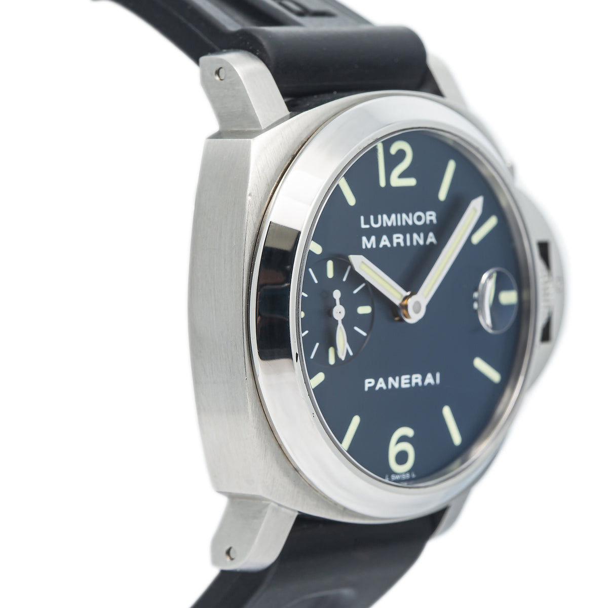 Panerai Luminor Marina PAM00119 MINT Stainless Steel Blue Dial Mens Watch 40mm