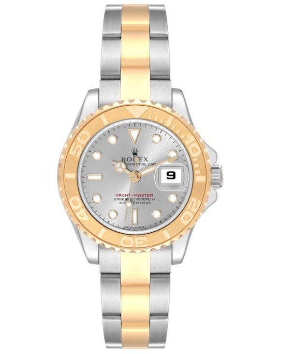 Rolex Yacht-Master 169623 Oyster 18k Two Tone Automatic Silver Dial Ladies 29mm